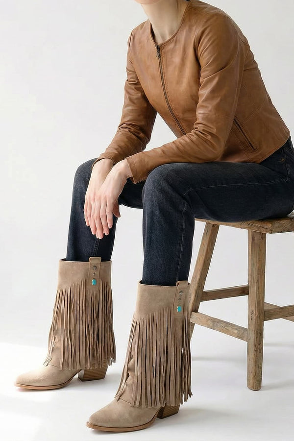 Stivali Nomade Camoscio Beige donna Barone firenze