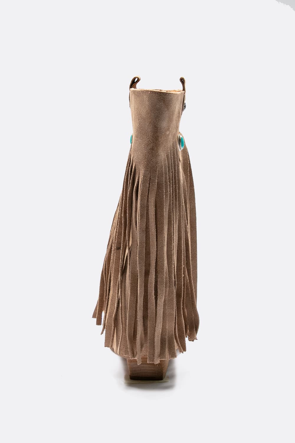 Stivali Nomade Camoscio Beige donna Barone firenze - 6