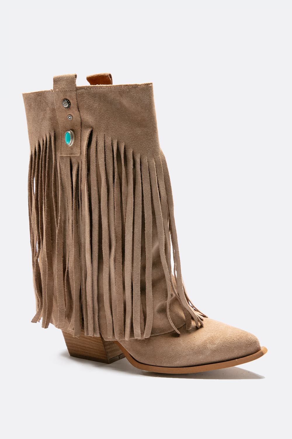 Stivali Nomade Camoscio Beige donna Barone firenze - 3