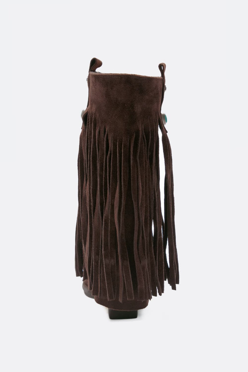 Stivali Nomade Camoscio Testa di Moro donna Barone firenze - 4