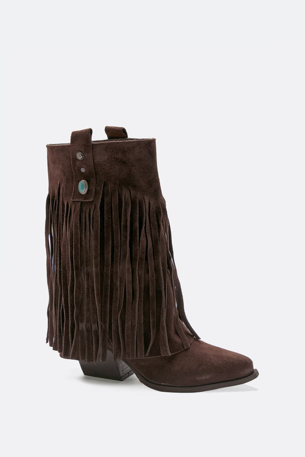 Stivali Nomade Camoscio Testa di Moro donna Barone firenze