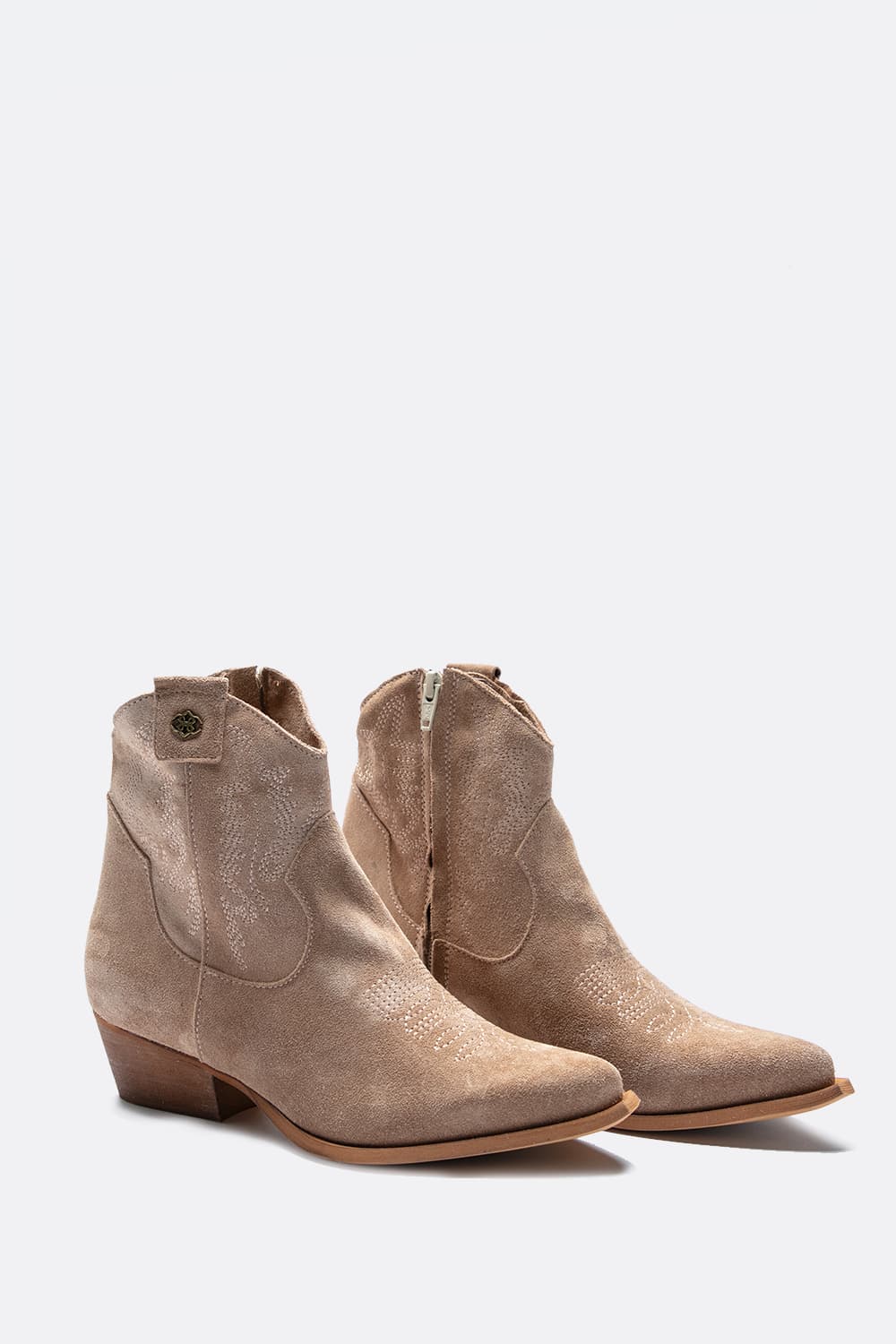 Stivali Petrarca Camoscio Beige donna Barone firenze - 1