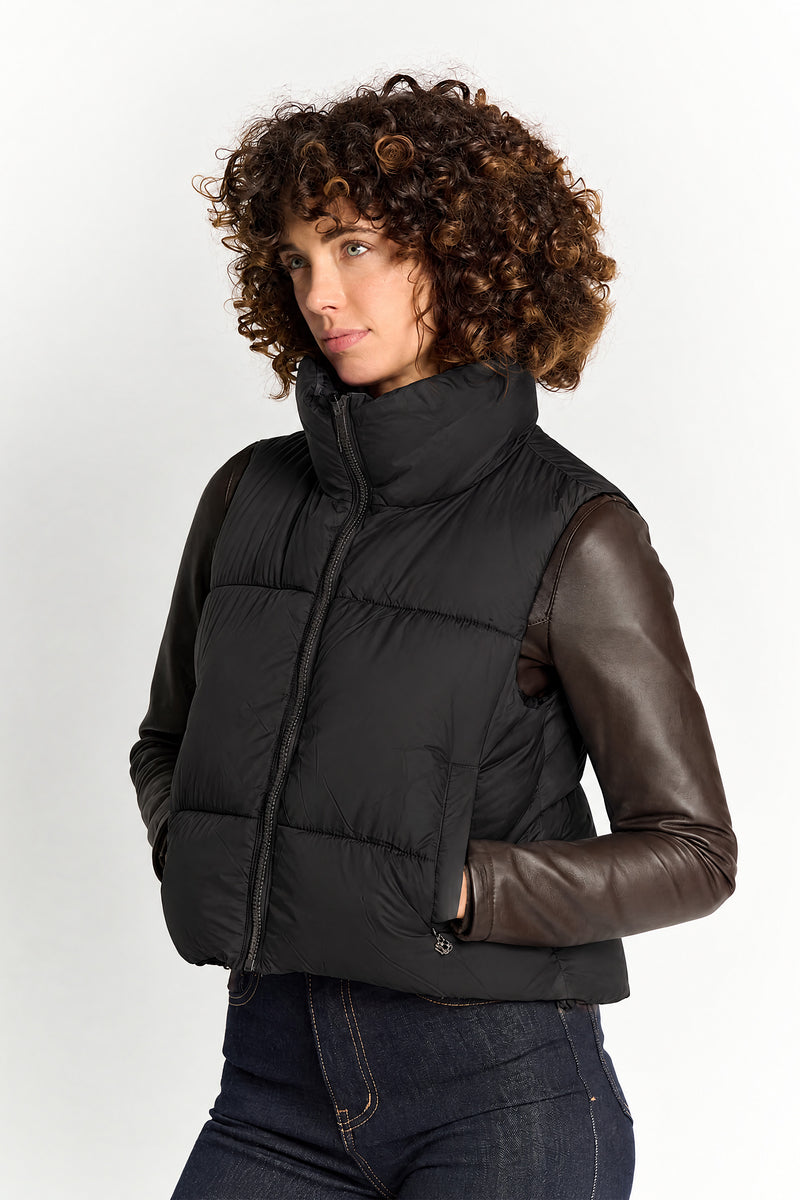Gilet Piumino Paris Nero donna Barone firenze - 1