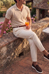 Polo Tramata Uomo Beige uomo Barone firenze - 5