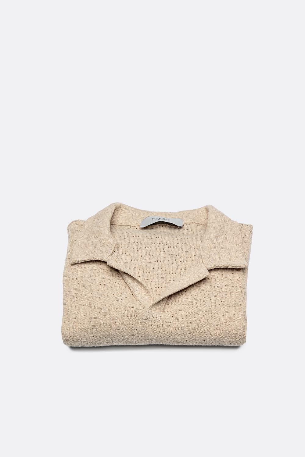 Polo Tramata Uomo Beige uomo Barone firenze - 6