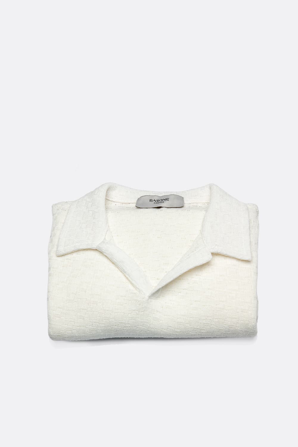 Polo Tramata Uomo Bianco uomo Barone firenze - 6
