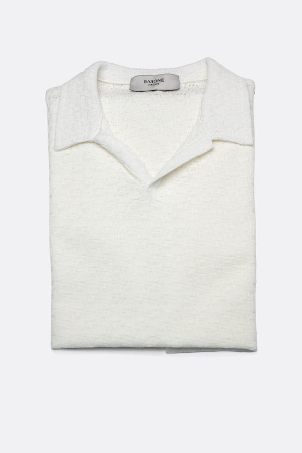 Polo Uomo Bianco uomo Barone firenze