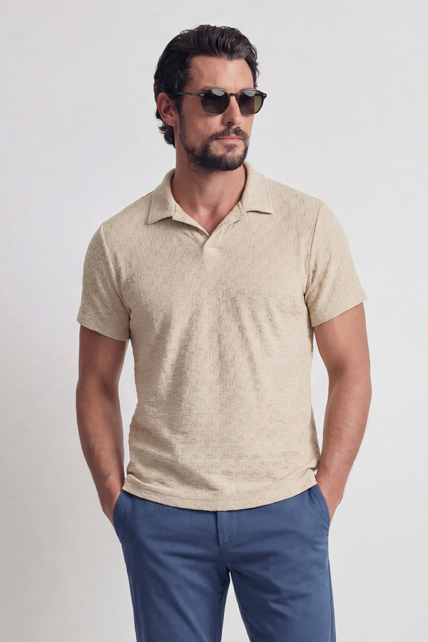 Polo Uomo Beige uomo Barone firenze