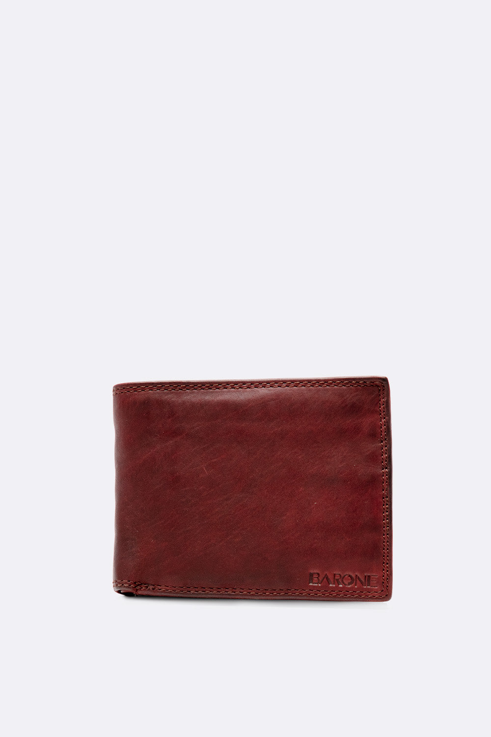 Portafoglio Basic Vintage Marrone Ruggine unisex Barone firenze - 1