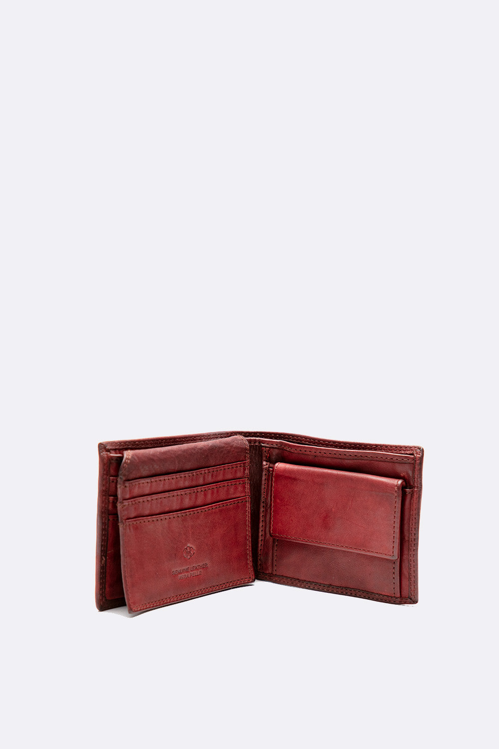 Portafoglio Basic Vintage Marrone Ruggine unisex Barone firenze - 2