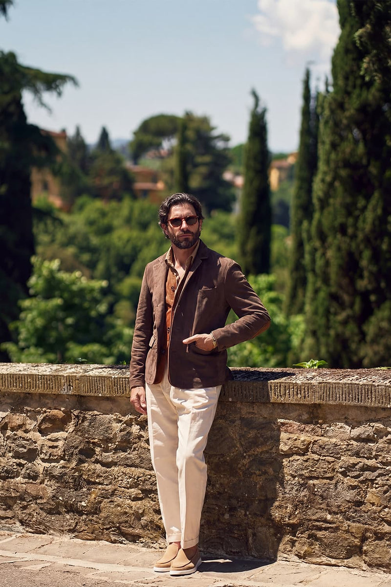 Renga Nabuk Bicolore uomo Barone firenze - 6