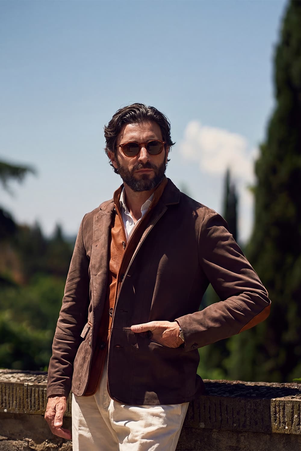 Renga Nabuk Bicolore uomo Barone firenze - 1