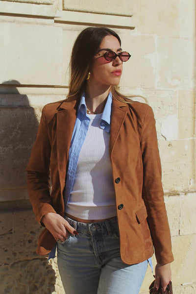 Blazer Rose Camoscio