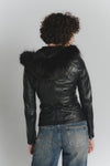 Sofia con Cappuccio Fur Nero donna Barone firenze - 6