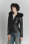 Sofia con Cappuccio Fur Nero donna Barone firenze - 2