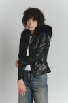 Sofia con Cappuccio Fur Nero donna Barone firenze - 4