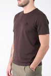 T-shirt Barone Ricamo Fronte Cioccolato uomo Barone firenze - 1