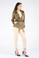 Trench Corto Alcantara Verde donna Barone firenze - 4