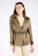Trench Corto Alcantara Verde donna Barone firenze - 1