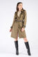 Trench Alcantara Verde donna Barone firenze - 2