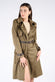 Trench Alcantara Verde donna Barone firenze - 1