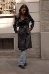 Trench Borchie Nero donna Barone firenze - 7