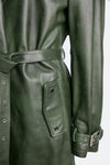 Trench Borchie Verde donna Barone firenze - 7