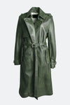 Trench Borchie Verde donna Barone firenze - 1