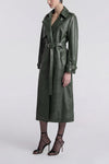 Trench Borchie Verde donna Barone firenze - 2