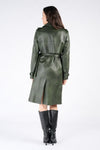 Trench Borchie Verde donna Barone firenze - 9