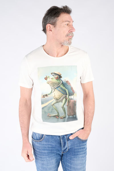 T-Shirt Uomo Stampa Frog
