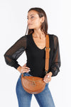 Marsupio Bea Cuoio donna Barone firenze - 3