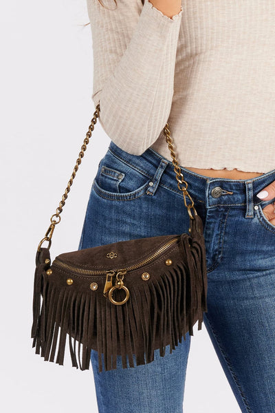 Bea Camoscio Borchie Testa di moro