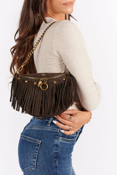 Bea Camoscio Borchie Testa di moro