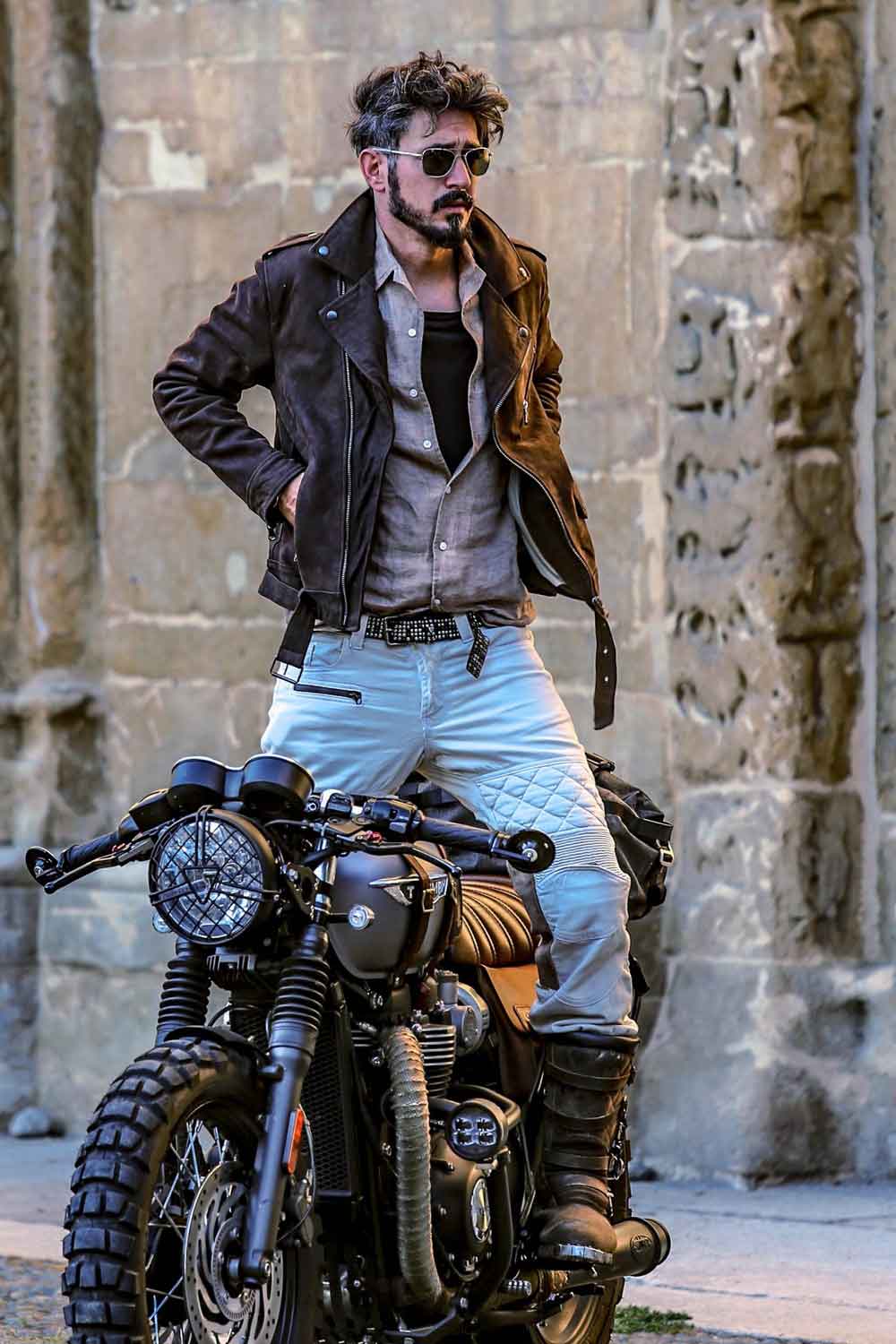 Giacca Pelle Uomo Modelli Di Giubbotti Chiodo Uomo Oleato In Pelle