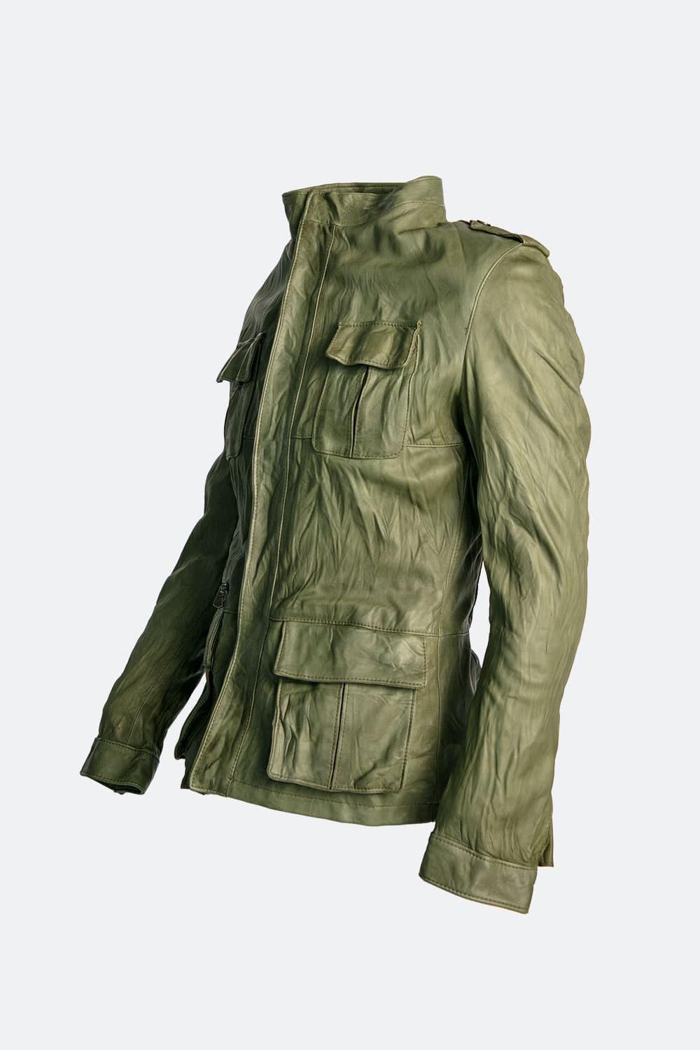 Francesco Sahariana Vintage Verde uomo Barone firenze - 6