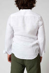 Camicia Lino Coreana uomo Barone firenze - 2