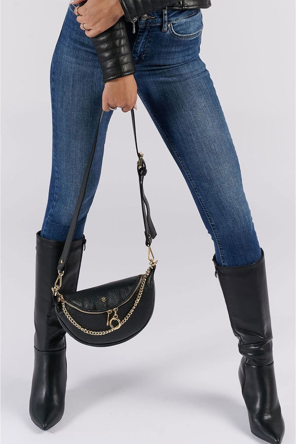 Marsupio Bea Nero donna Barone firenze