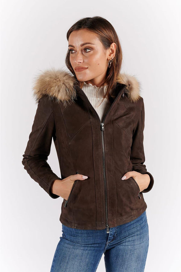 Sofia Oleato con Cappuccio Fur Tdm donna Barone firenze