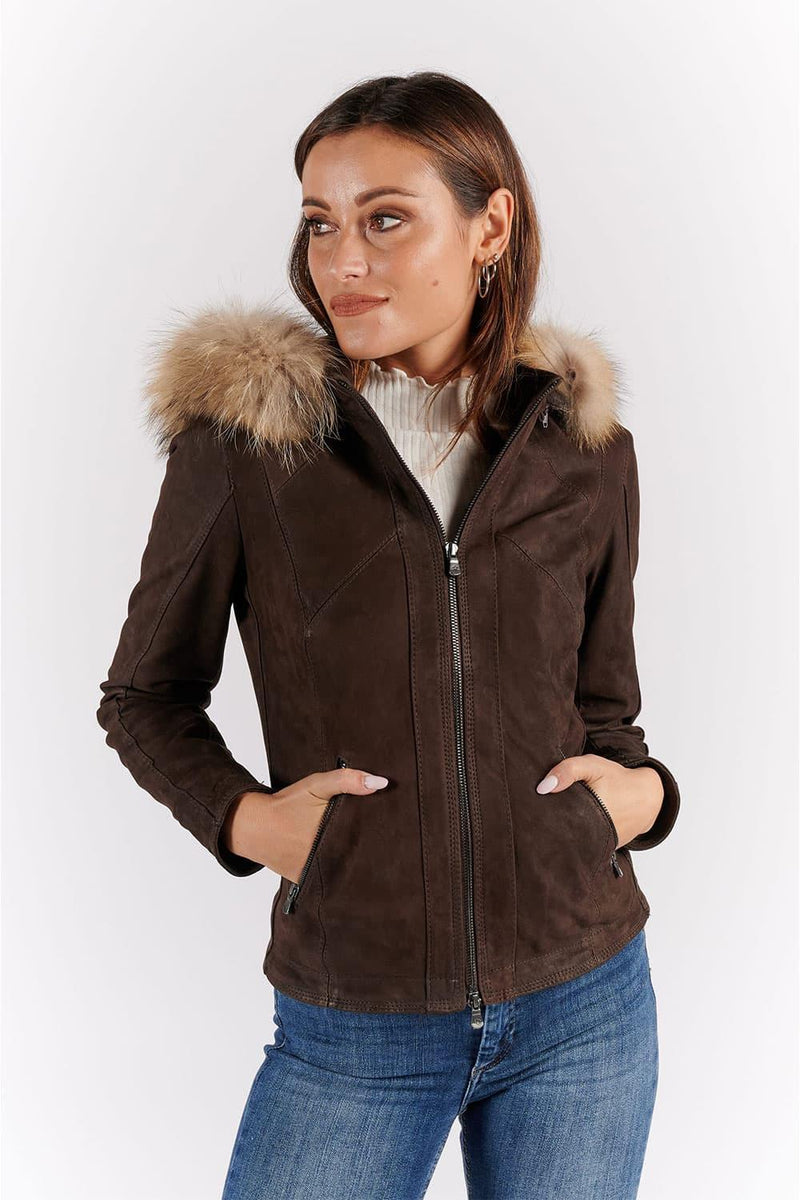 Sofia Oleato con Cappuccio Fur Tdm donna Barone firenze - 3