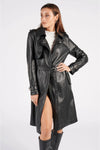 Trench Borchie Nero donna Barone firenze - 3