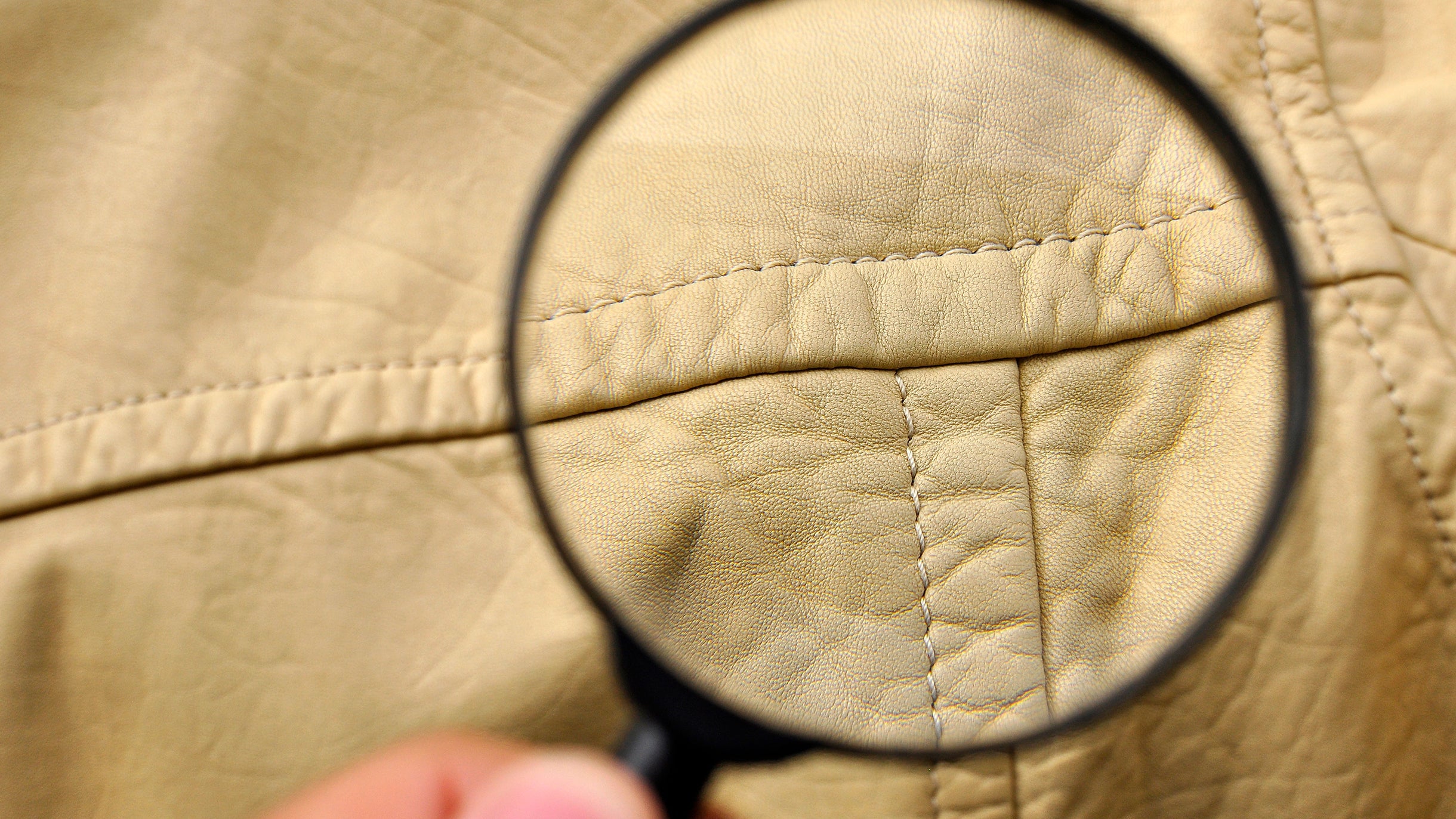 Distinguishing genuine leather from synthetic leather