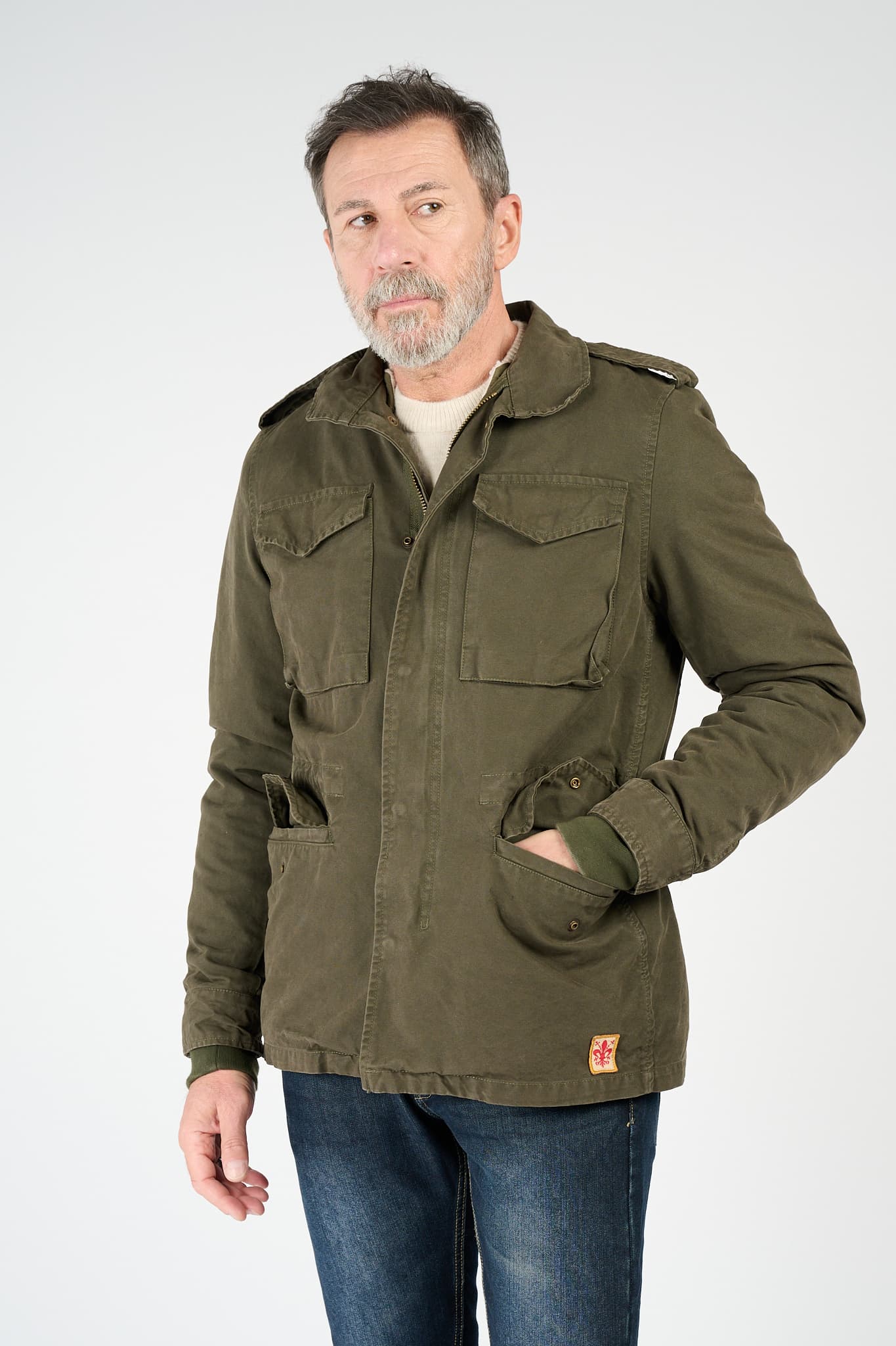 Sahariana Eco-Montone Men's Parka - Barone Firenze