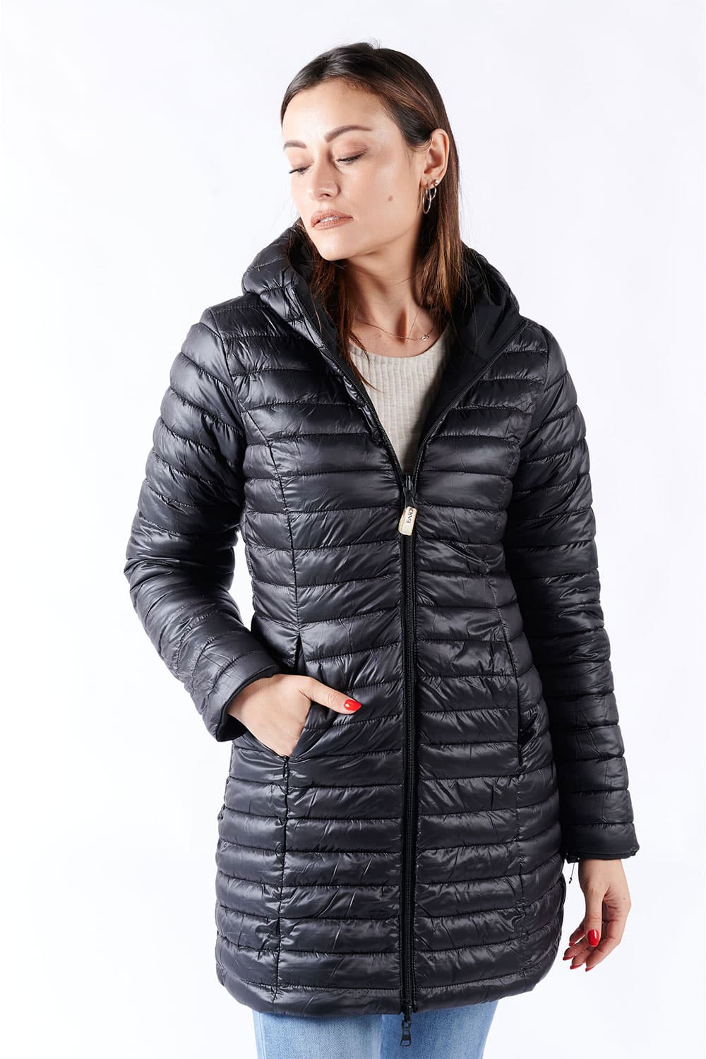Women's Long Thermal Down Jacket - Baron Florence