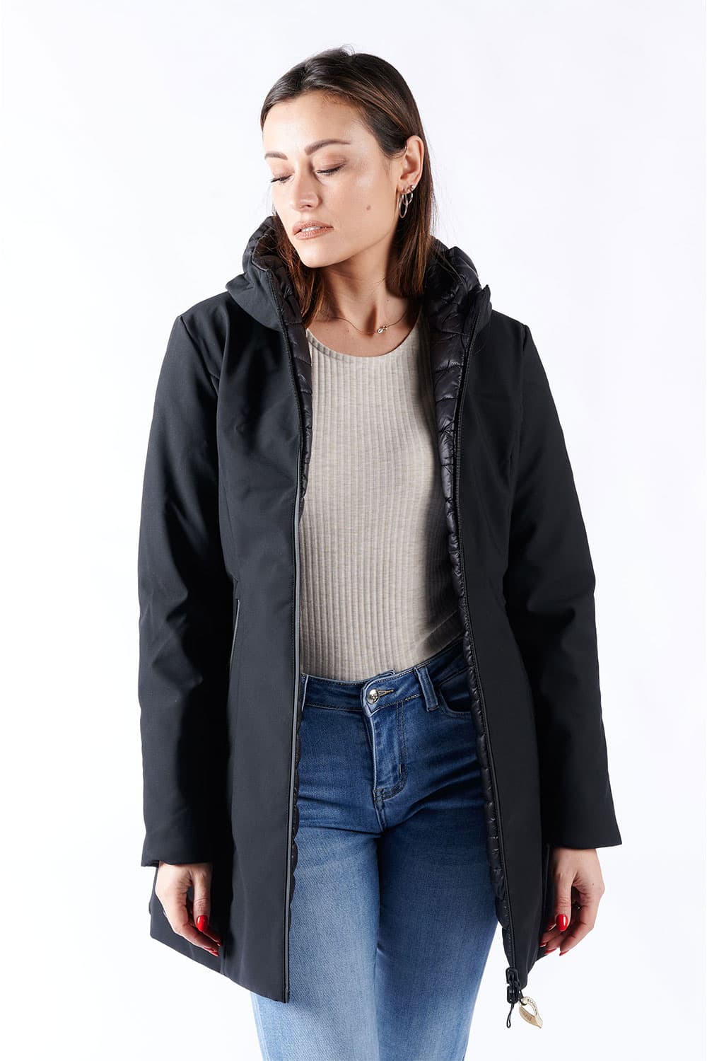 Women's Long Thermal Down Jacket - Baron Florence
