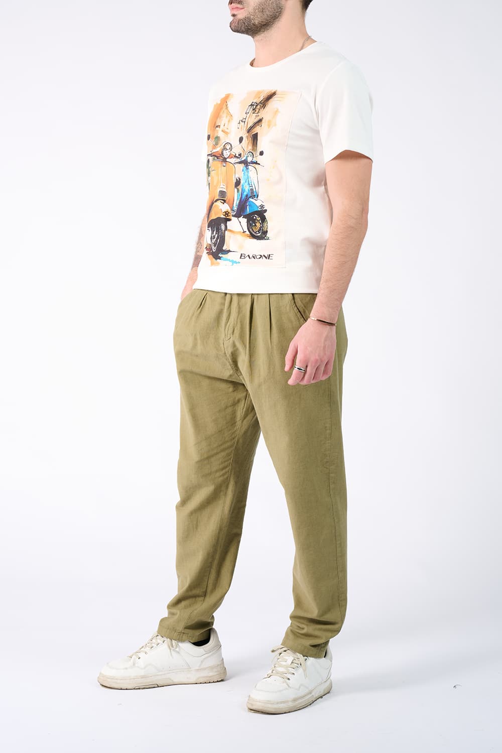 T-Shirt Man Print Vespa | Baron Florence