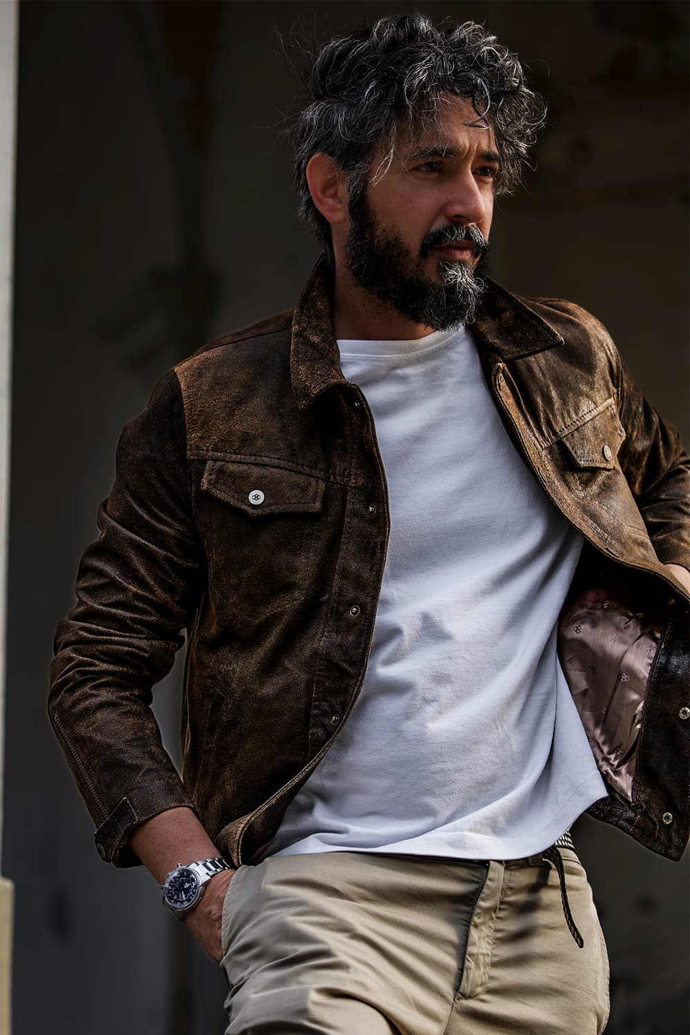 Ale Rock jacket 100% genuine leather Made in Italy - Barone Firenze