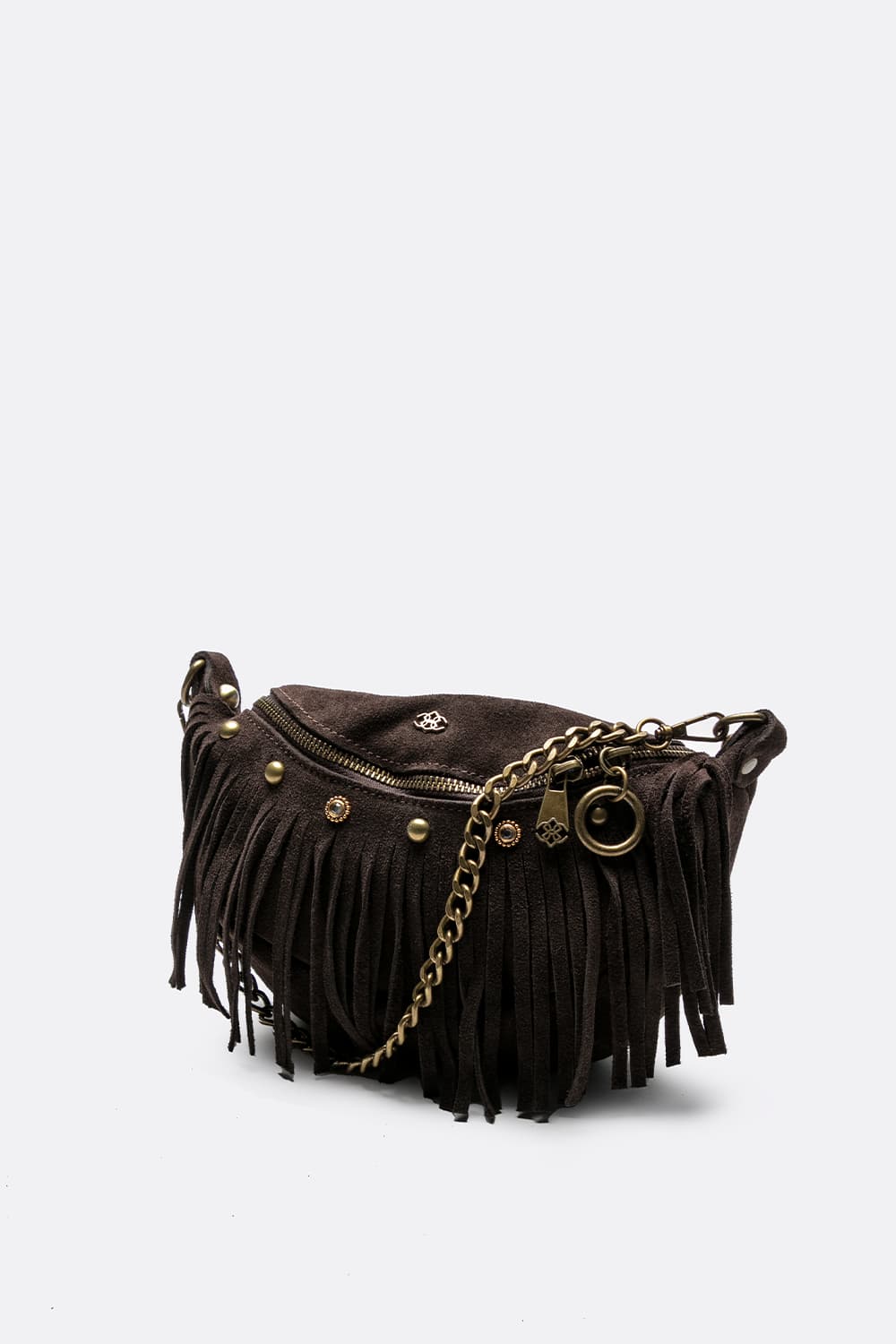 Bea Camoscio Studs women's bag 100% genuine leather Made in Italy - Barone Firenze