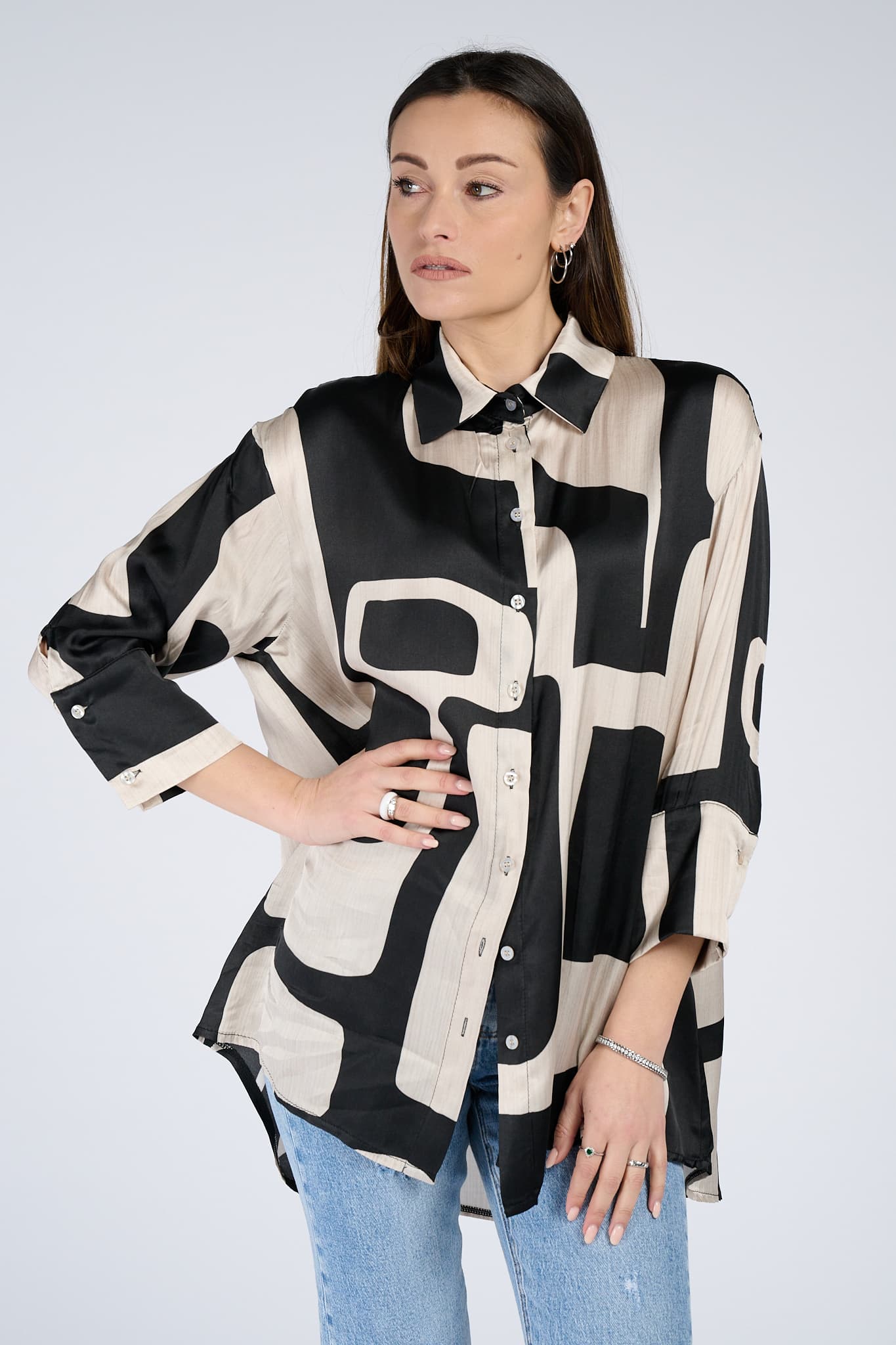 Black Buttons Blouse - Baron Florence
