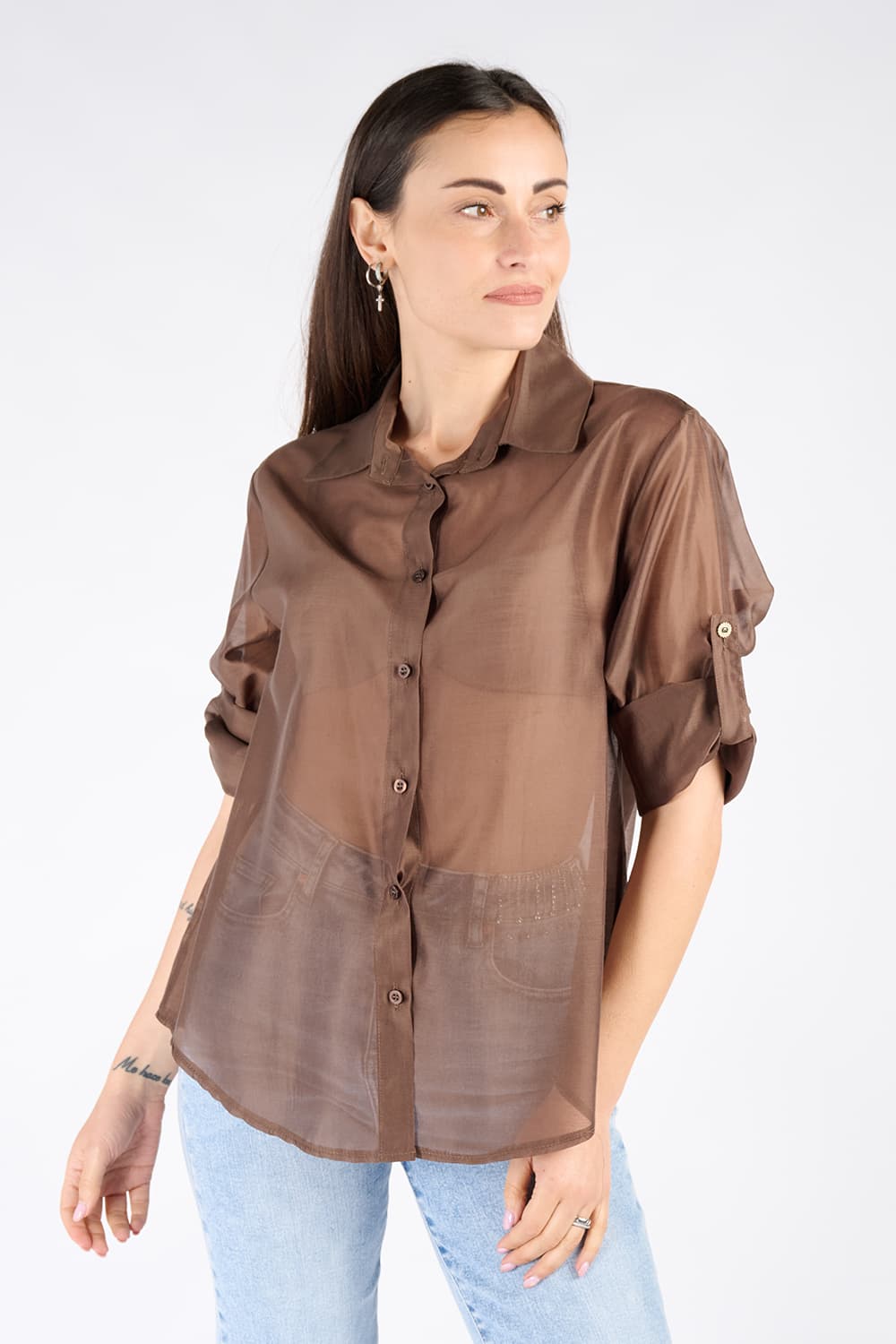Women's classic shirt 100% made in Italy - Barone Firenze